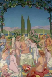 Jupiter Bestows Immortality on Psyche : Maurice Denis : Archival Art Print