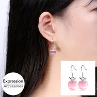 在飛比找蝦皮購物優惠-Apple Cat's Eye Stone Earrings