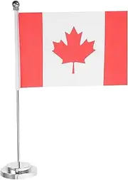 SHINEOFI International Flag Table Runner Canada Desk Flag Compact Decor for Office