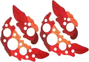 SWOOMEY 2 Sets Acoustic Guitar Pickguard Leaf Scratch Plate with Self Adhesive Stickers Lightweight Material Easy Installation for Acoustic Guitars