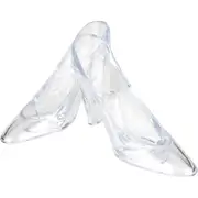 Clear Princess Slipper Decorations (Box of 6)