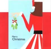 Flirt Flirting Lady With Christmas Mistletoe Note Cards - Set of 10