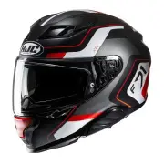 F71 Arcan Black Red Full Face Helmet