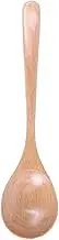 1Pcs Wooden Spoon Kitchen Cooking Soup Dinner Spoons Teaspoon Coffee Honey Wooden Scoop Dessert Ice Cream Spoon(Natural)