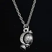 [ZOJK] Necklace 17X12 Mm Globe Pendant Short Length Ladies Men Collar Necklace Jewelry Gift