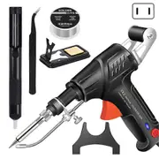 Internally Heated Industrial Laser Welding Tools, Multi-Function Soldering Iron Soldering Gun Set, Automatic Corded Solder Iron Black US plug