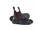 Mongrel Mens Oil Kip Elastic Slde Non Safety Work Boots 916030 - Claret