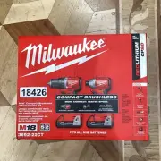 Milwaukee Li-Ion Brushless Cordless Compact Drill/Impact Combo 3692-22CT #18426
