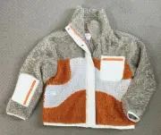 NWT ANTHROPOLOGIE CANYON SHERPA FLEECE JACKET L ORANGE FIND ME NOW SANDY LIANG