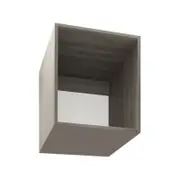 Bedford 450mm Smoked Ash 1 Door Wardrobe Topper Shell