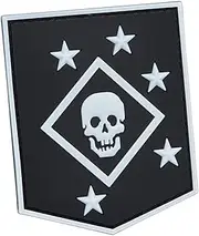 Glow Dark USMC Raiders Marines Marsoc PVC GITD Rubber USA Morale Tactical Fastener Patch