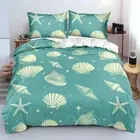 Shell Duvet Cover Full Size Conch Bedding Set Starfish Bed Sets Ombre The Milky