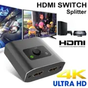 4K HDMI Splitter Amplifier Bi-Direction 2-Way Video Duplicator 3D Foxtel DVD PS4