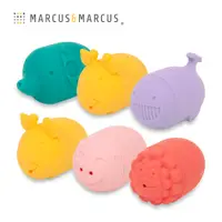 在飛比找PChome24h購物優惠-MARCUS＆MARCUS 動物樂園矽膠噴水洗澡玩具-6入組