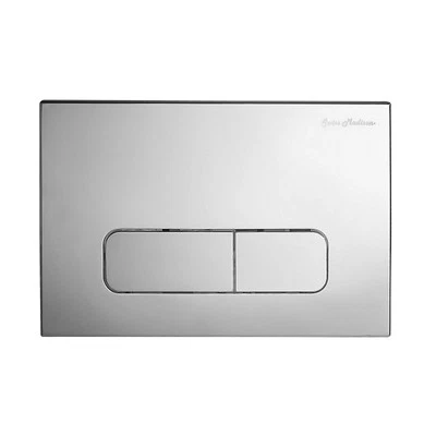 Well Made Forever Wall Mount Dual Flush Actuator Plate with Rectangle Push Bu...