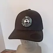 New Pebble Beach Golf Links Mesh Adjustable Snapback Hat in Black