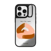 iPhone 16 Pro Mirror Ring Stand Case MagSafe Compatible U+ME=Home