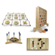 Giant Connect 4 | Giant Ring Toss | Noughts Crosses | Sling It Foosball PACKAGE