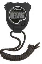 New Champion All Sports Walking Running Stopwatch Timer Daily Alarm Black