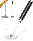 Rechargeable Milk Frother Handheld Electric Whisk Mixer for Latte Cappuccino