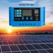10A PWM Solar Charge Controller 12V 24V Regulator For 100W 200W 300W Solar Panel