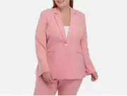 THE LIMITED PINK CAREER LONG JACKET BLAZER SIZE 16 W WOMEN PLUS $134