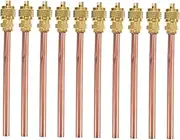 Anneome 10pcs Copper Maintenance Valve Core and Cap Stem for Air Conditioning System