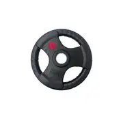 Standard 29mm Rubber Coated Tri Grip Plate - 15kg