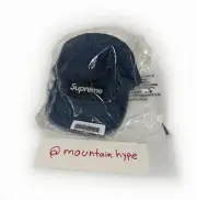 Supreme Washed Chino Twill Camp Cap, Denim, FW24, Brand New, Authentic