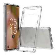 ZUSLAB Pixel 6a Case Slim Hybrid Shockproof Translucent Protective Cover for Google (2022) - Clear