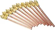 BUGUUYO 10pcs Brass Filling Access Valve Air Conditioning System Repair Tool Kit