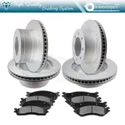 Front + Rear Drilled Slotted Brake Rotors Fits 2011 Infiniti M35h Nissan Murano