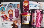 Girl Birthday Lot Frozen II Anna 3DFigure Maker Mold, Figure Stamper & Jump Rope