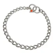 Dog Collar by Hs Sprenger Silver 3 Mm Matt Links Twisted 60 Cm