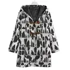 Pharaoh Hound Dog Cotton Jacket Coat Hooded Unisex Cozy Cubist Modernist Gift