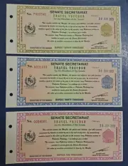 Pakistan Senate Travel Vouchers Are To Be Used As Currency By Senators UNC
