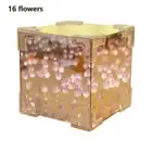 Tulip Night Light Handmade DIY Magic Cube Tulips Flower Table Lamp Mirror(3C)