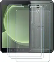 LCEHTOGYE Screen Protector for Samsung Galaxy Tab Active 5, [3-Pack] 9H Tempered Glass Screen Protector,HD Bubble Free Case Friendly Screen Protectors for Samsung Galaxy Tab Active 5 (8,0")