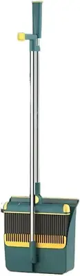 Folding Broom Set with Dustpan Combination, Rotating Broom with Long Handle, Hai
