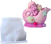 Silicone Shapes for Candles | Angel Silicone Shapes - Epoxy Resin Accessories Tools Craft Tools Gypsum Concrete Decoration Projects Art Form for Epoxy Resin Guss Guss Herdicrafts Decoration