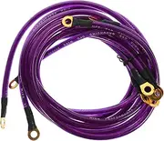 JECOMPRIS 5pcs Stereo Audio Cables for Car Subwoofer Replacement Speaker Cables Wire