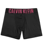 CALVIN KLEIN 黑色素面舒適長版內褲/一組三入-S~L號