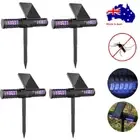 Solar Powered LED Light Mosquito Pest Bug Garden Zapper Insect Killer Lamp IP65