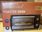 NEW -Continental Electric Toaster Oven, 60 Minute Timer BLACK-Bagels Pizza Dorm
