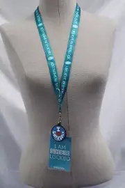 NEW Sherlock Lanyard: I Am Sherlock Teal with 2D Heart Sherlock Charm