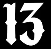 Number 13 Sticker Vinyl Decal Lucky Die Cut - Car Window Wall Decor, Die Cut Vinyl Decal for Windows, Cars, Trucks, Tool Boxes, laptops, MacBook - virtually Any Hard, Smooth Surface
