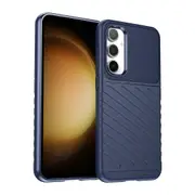 Thicken Tpu Phone Case For Samsung Galaxy S23 Fe, Thunder Series Twill Texture Protective Cover