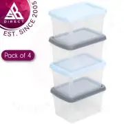 Wham 3.5L Storage Boxes with Lid Set of 4