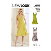 New Look Sewing Pattern N6669 Misses' Fit & Flared Dress with Princess Seam