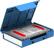 Dust-Proof HDD Storage Box Suitcase for Hard Drives and Ssds. Protective Case with Stand to Securely Store, Organize Your Hard Drives, Ensuring Safety and Portability